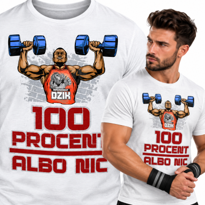 KOSZULKA NA SIŁOWNIĘ  100 % ALBO NIC 3